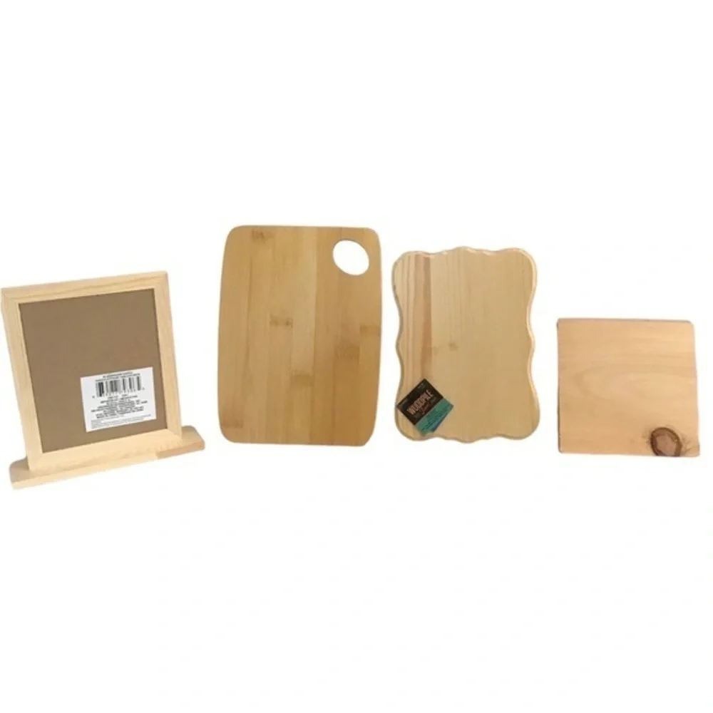NWT‎ Craft Wood  4 Piece Plaques - Picture 2 of 10